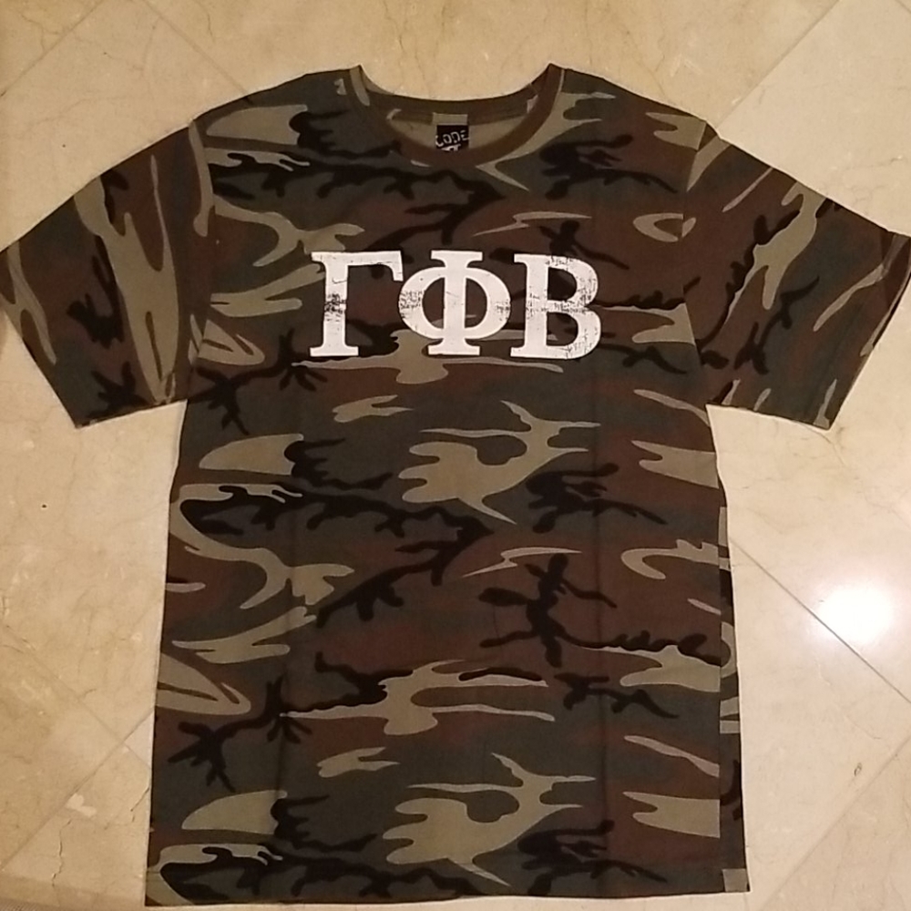 Like New Gamma Phi Beta Camo Crush Party T Shirt